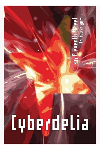 Universal Cyberdelia Ξύλινη Αφίσα Διακοσμητική