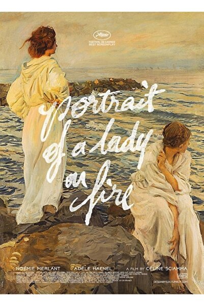 Universal Portretul unei doamne în flăcări, tablou decorativ din lemn, poster.