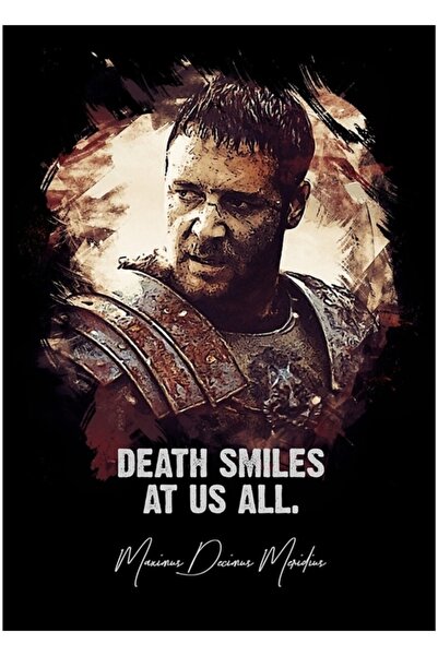 Universal Moartea ne zâmbește tuturor - Poster decorativ din lemn Maximus Tablo