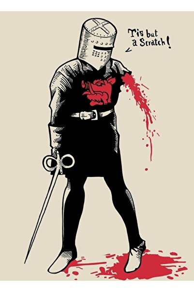 Universal Ο Μαύρος Ιππότης Ξύλινη Διακοσμητική Αφίσα Τέχνης