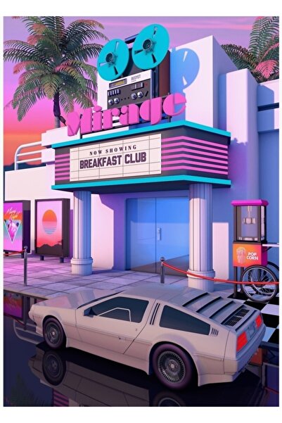 Universal Διακοσμητική ξύλινη αφίσα κινηματογράφου δεκαετίας '80