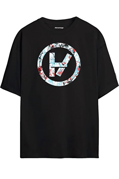 Advantage Twenty One Pilots Oversize Μαύρο 8. Σχέδιο T-shirt - T-Shirt