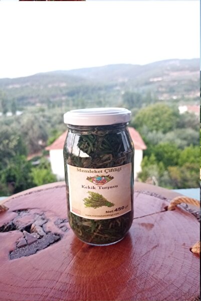 Yeşil Kekik Turşusu 400 Gr Cam Kavanoz