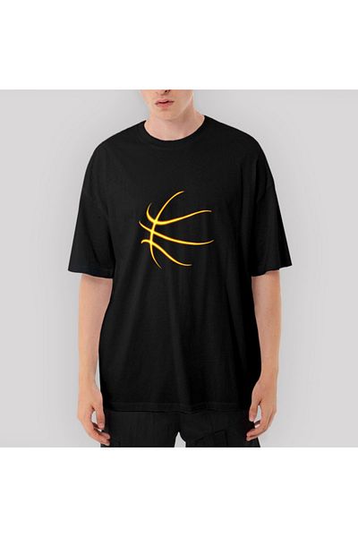 Z zepplin Баскетболна тениска Neon Oversize Black