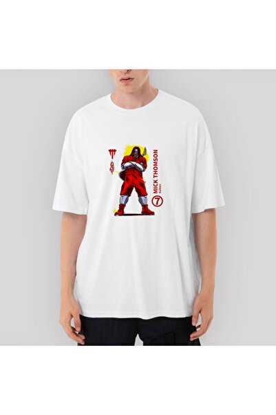 Z zepplin Slipknot Mick Thomson Seven Oversize White T-Shirt