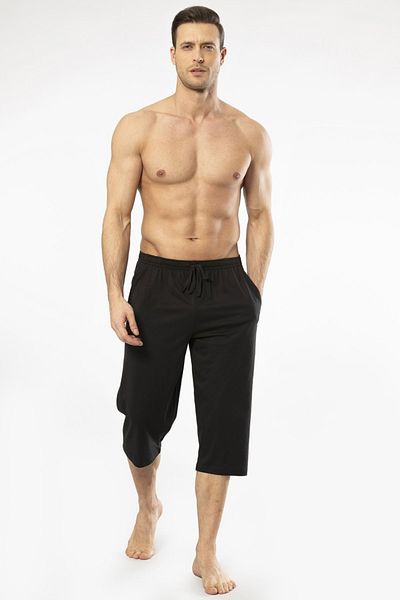 Cacharel 2233 Ανδρικό Modal Cotton Capri Single Bottom - Μαύρο