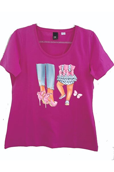 LADİJİTAL BASKI ÇÖZÜMLERİ Majka i dete vizuelno šareno T-shirt