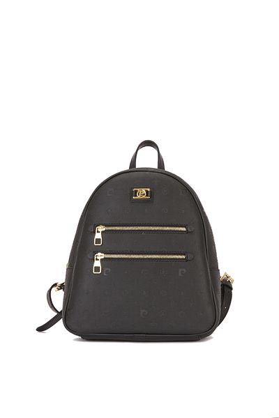 Pierre Cardin Black Print Women's Backpack 05PO22Y1577