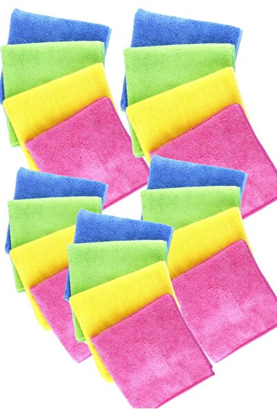 SİLVER HOME قماش فائق الامتصاص 235 عالي الجودة 40 × 40 سم 20 قطعة من الألياف ...