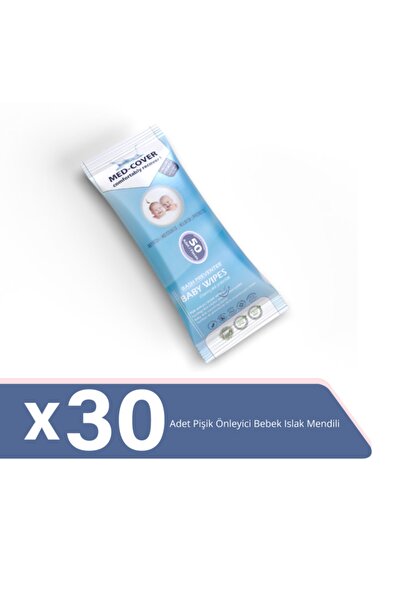 MED-COVER Med-cover Pişik Önleyici Bebek Mendili 30'lu Paket