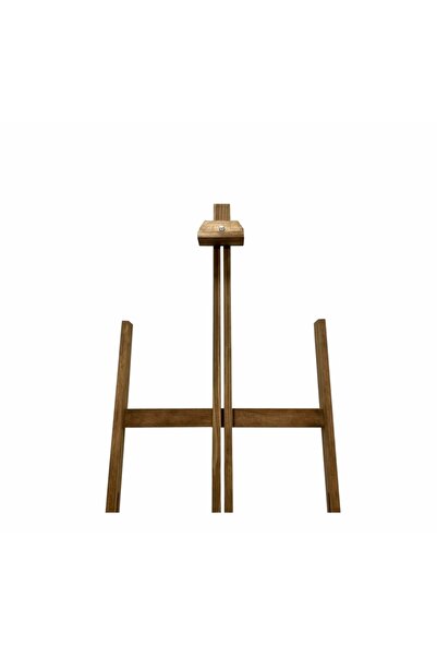 DECOLFİN Ahşap Şovale Tekerlekli Kare Ayaklı H Tipi Boyalı