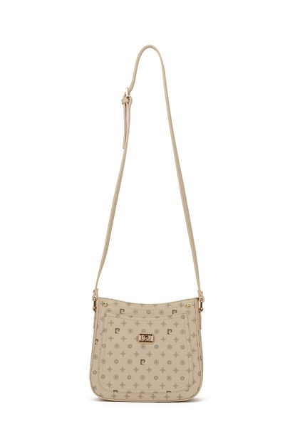 Pierre Cardin Beige Monogram Women's Shoulder Bag 05PO22Y1582
