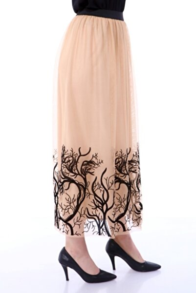 Asees Flok με τύπωμα Ελαστική φούστα από τούλι