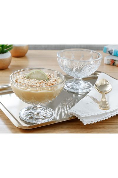 English Home Rich Glass 2-Piece Ice Cream Bowl 200 Ml Transparent