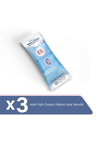 MED-COVER Med-cover Pişik Önleyici Bebek Mendili 50x3'lü
