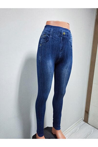 Daymod Women's High Waist Denim Look Leggings