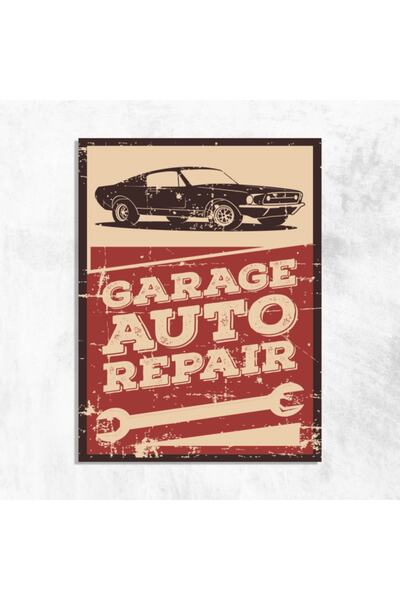 Deephediyem Masă din lemn MDF stil retro vintage pentru garaj