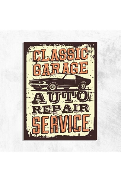 Deephediyem Masă din lemn MDF, stil clasic, retro, vintage, pentru garaj