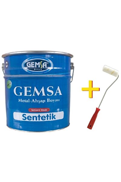 Gemsa Sentetik Son Kat Boya Solvent Bazlı 9 kg Koyu Kahve