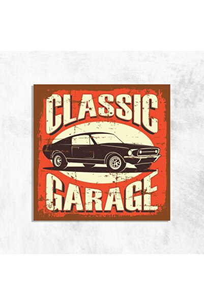 Deephediyem Κλασικό Ρετρό Βίντατζ Ξύλινο Τραπέζι Γκαράζ από MDF