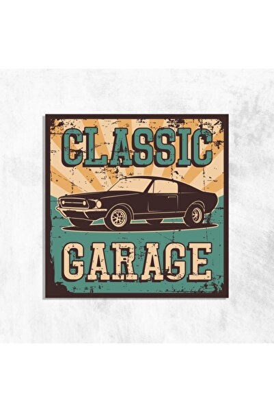 Deephediyem Masă din lemn MDF Clasic Garage Retro Vintage