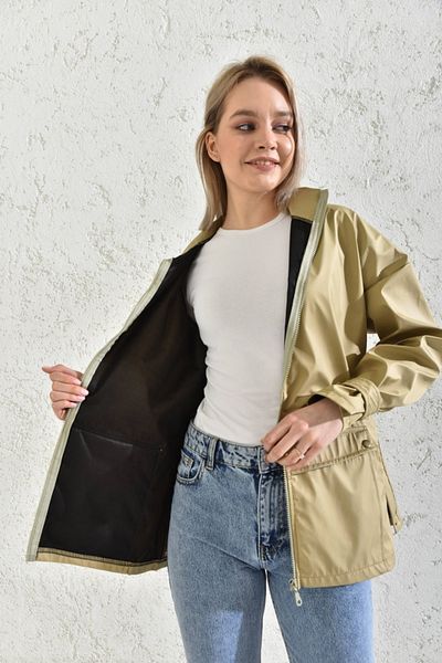 VOLT CLOTHİNG Women's Slit Raincoat