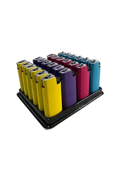 Toscow Renkli Soft Taşlı Çakmak 24 Adet