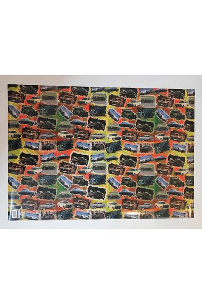 Cadde Süs Car Patterned Gift Package 50x70 Cm (3 PCS)
