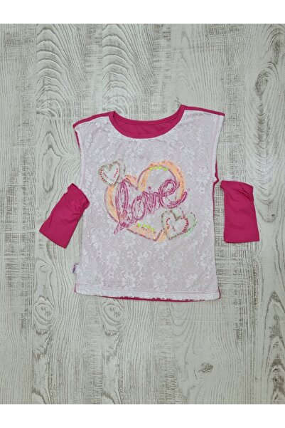 Esterella Κοριτσίστικο μπλουζάκι/ T-shirt με γάντια καρπού/ κοριτσίστικο μπλουζάκι με αξεσουάρ γαντιών