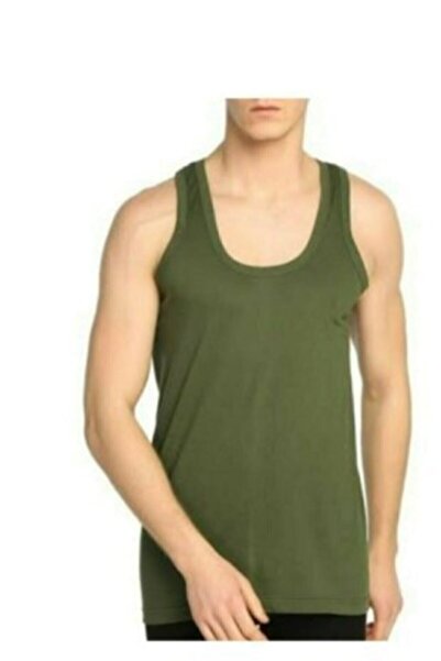 NOBLE STORE قميص داخلي قطني بأشرطة مستقيمة للرجال 6 قطع