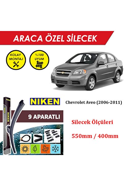 MeyZone Chevrolet Aveo Ön Cam Silecek Takımı (2006-2011)