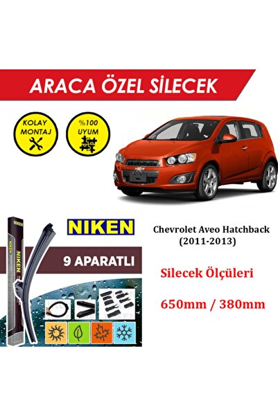 MeyZone Chevrolet Aveo Hatchback Ön Cam Silecek Takımı (2011-2013)