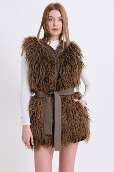 Leather Club Haki Merino Yelek