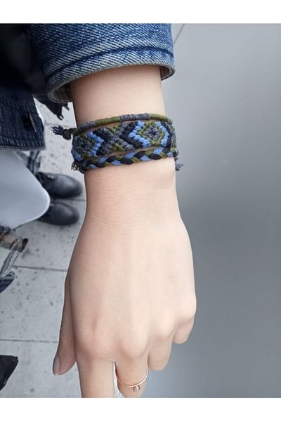 Şengül Handmade String Knitted Set of 3 Bracelets