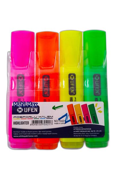 Mahi Max Ufen 4 Color Highlighter Marking Pen
