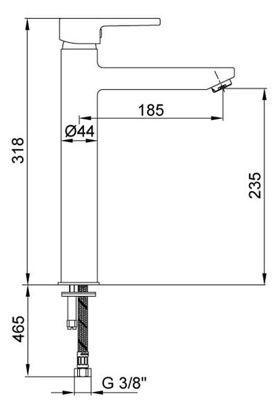 Eca Delta High Type Sink Faucet102108860 Gray Single Size