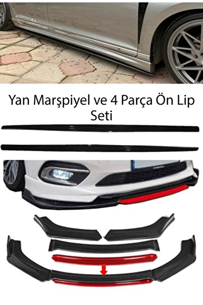 Sare Tuning Chevrolet Lacetti 2004-2011 F30 Düz Yan Marşpiyel Eki 4 Parça Kır...
