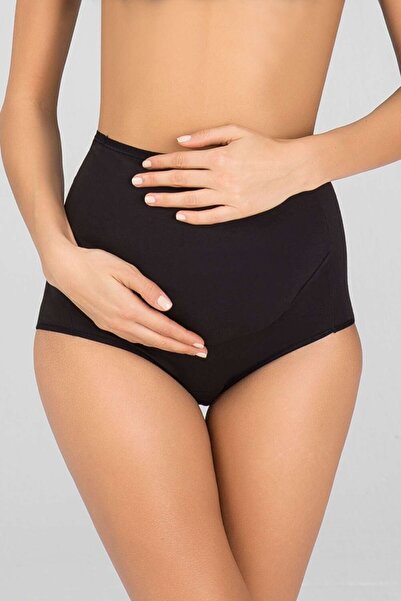 Kom Black Basic Maternity Panties