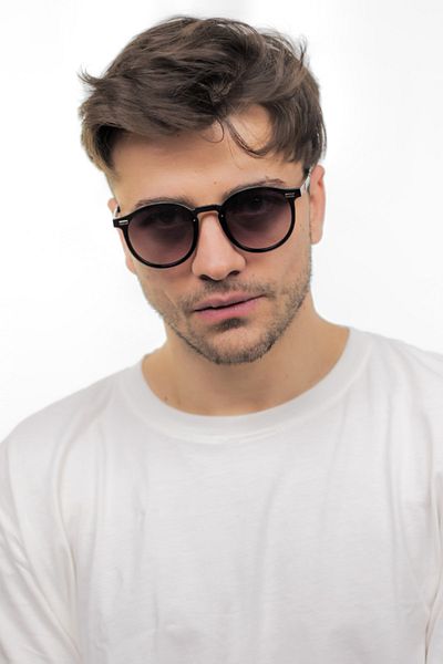 LUNOX Afro Unisex Gradient Black Sunglasses