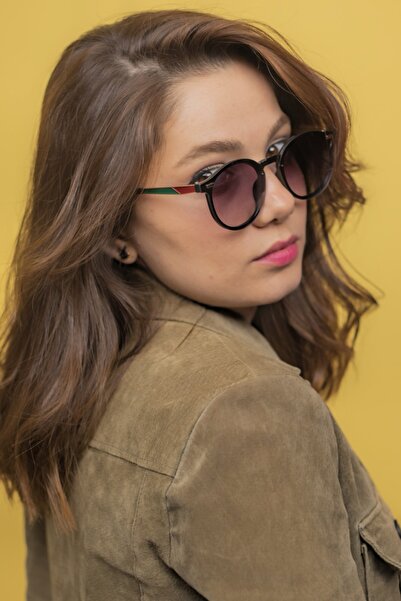 LUNOX Afro Unisex Gradient Black Sunglasses