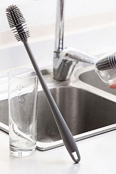 Vi Caro Multi-Purpose Silicone Bottle Jar Oil Bottle Baby Bottle Cleaning Brush 33cm| Bpa Free