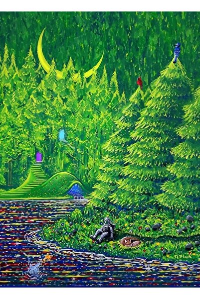 Universal Επιτραπέζια ξύλινη αφίσα Nature Trip Διακοσμητική