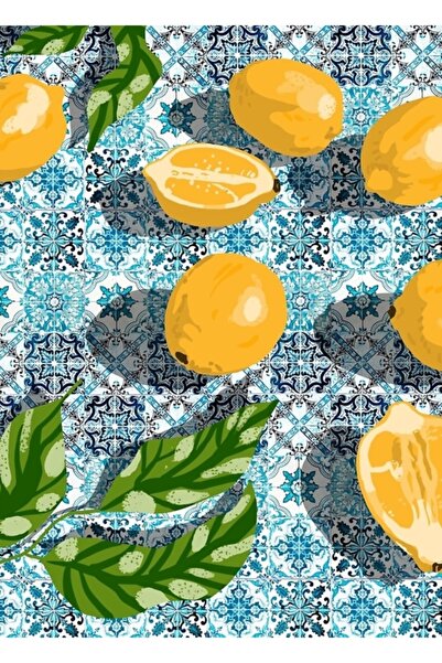 Universal Tatlı Fas, Tropikal Limon Boyama, Eklektik Yaz Modern Bohem Egzotik...