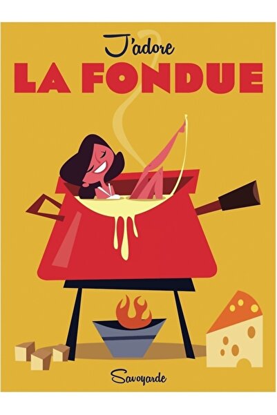 Universal J'adore La Fondü Ξύλινη Διακοσμητική Αφίσα Ζωγραφικής "