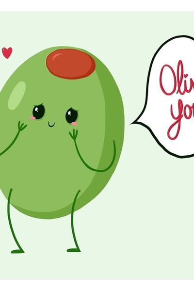 Universal Seni Zeytin! # Poster decorativ din lemn Digistickie Tablo