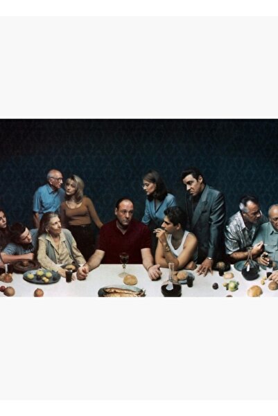 Universal Sopranos Son Akşam Yemeği Vintage Tablo Ahşap Poster Dekoratif