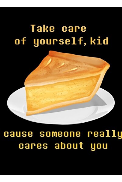 Universal Kendine Iyi Bak - Undertale Tablo Ahşap Poster Dekoratif