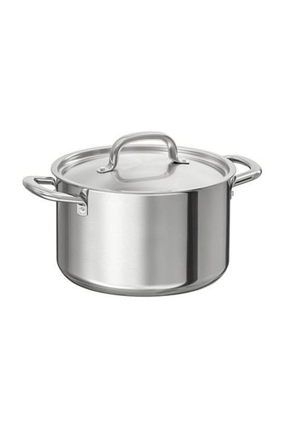 IKEA 365+ steel pot, stainless steel, 5 lt