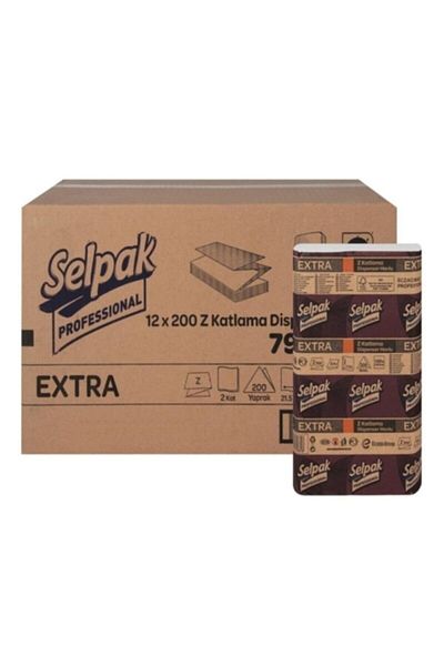 Selpak Professional Pack of 12 Extra Z Fold - 200mm