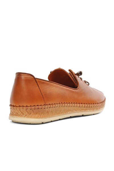 Voyager 8786 Tan Genuine Leather Women's Casual Shoes